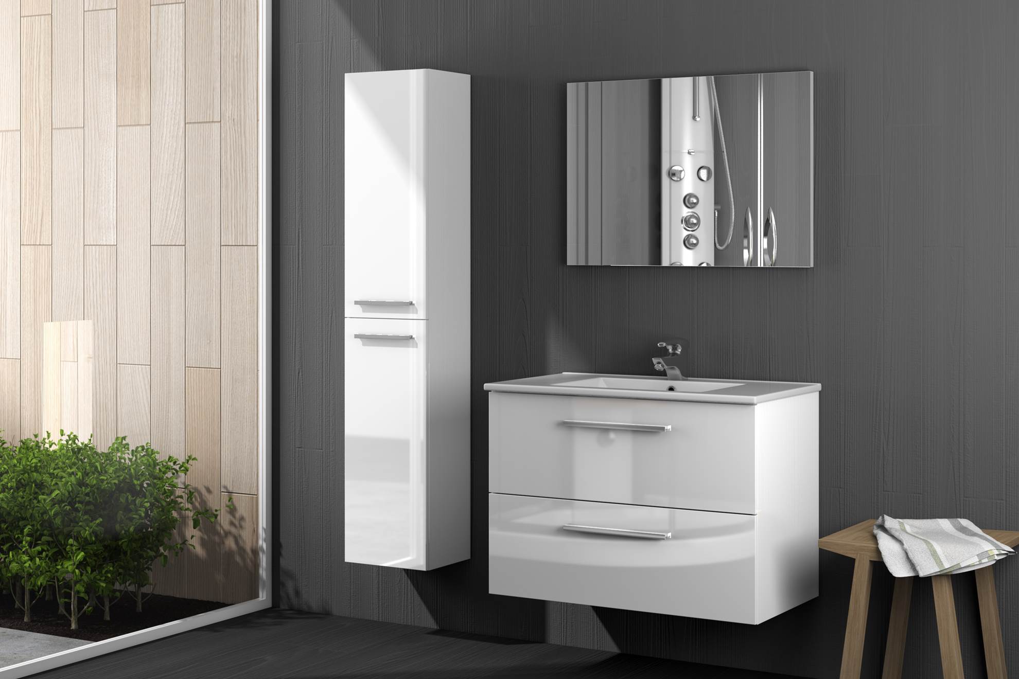 mobile bagno 80 cm con lavabo
